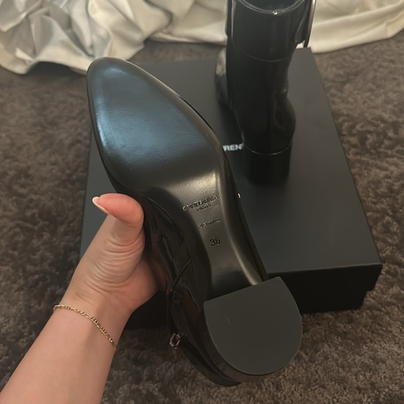 SAINT LAURENT LOW HEEL BOOTIES - Picture 8 of 10
